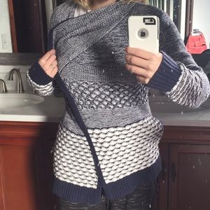 Patterned long cardigan